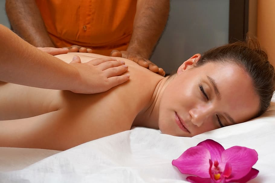 Luxurious spa environment with professional massage therapy